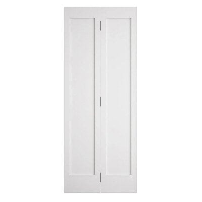 Shaker 2 Panel White Primed Panel Bi-Fold Internal Door 1981 x 762mm - Doors4less