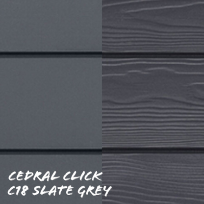 Cedral Click Smooth Cladding Panel 186mm x 12mm x 3.6m - All Colours