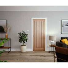 Load image into Gallery viewer, Cottage Oak Panel Unfinished Internal Door - All Sizes - Doors4less
