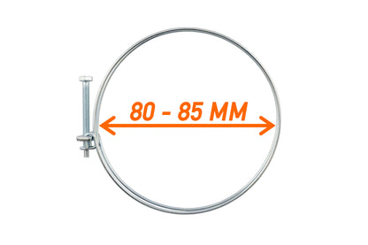 Double Wire Hose Clamp Galvanised 80mm-85mm - Best4Trade-Retail Tech Hose & Fittings