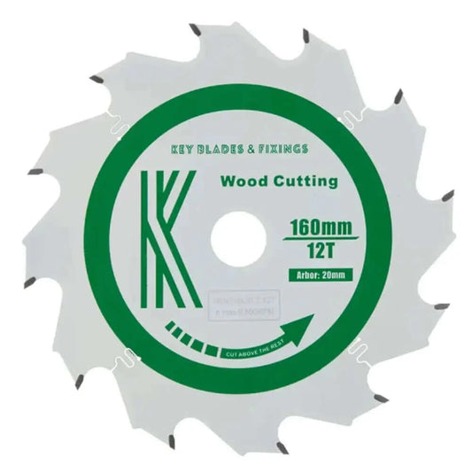 Circular Saw Blades 160mm x 20mm x 1.8mm HKC 12 Tooth "Cougar" Track 8160