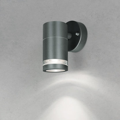 4lite Marinus GU10 Single Direction Outdoor Wall Light without PIR - Anthracite