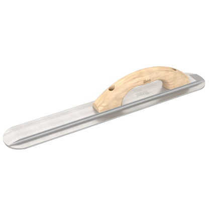 Bon Tool Round End Magnesium Float - Wood Handle - RHINOBUILD Bricklaying Tools
