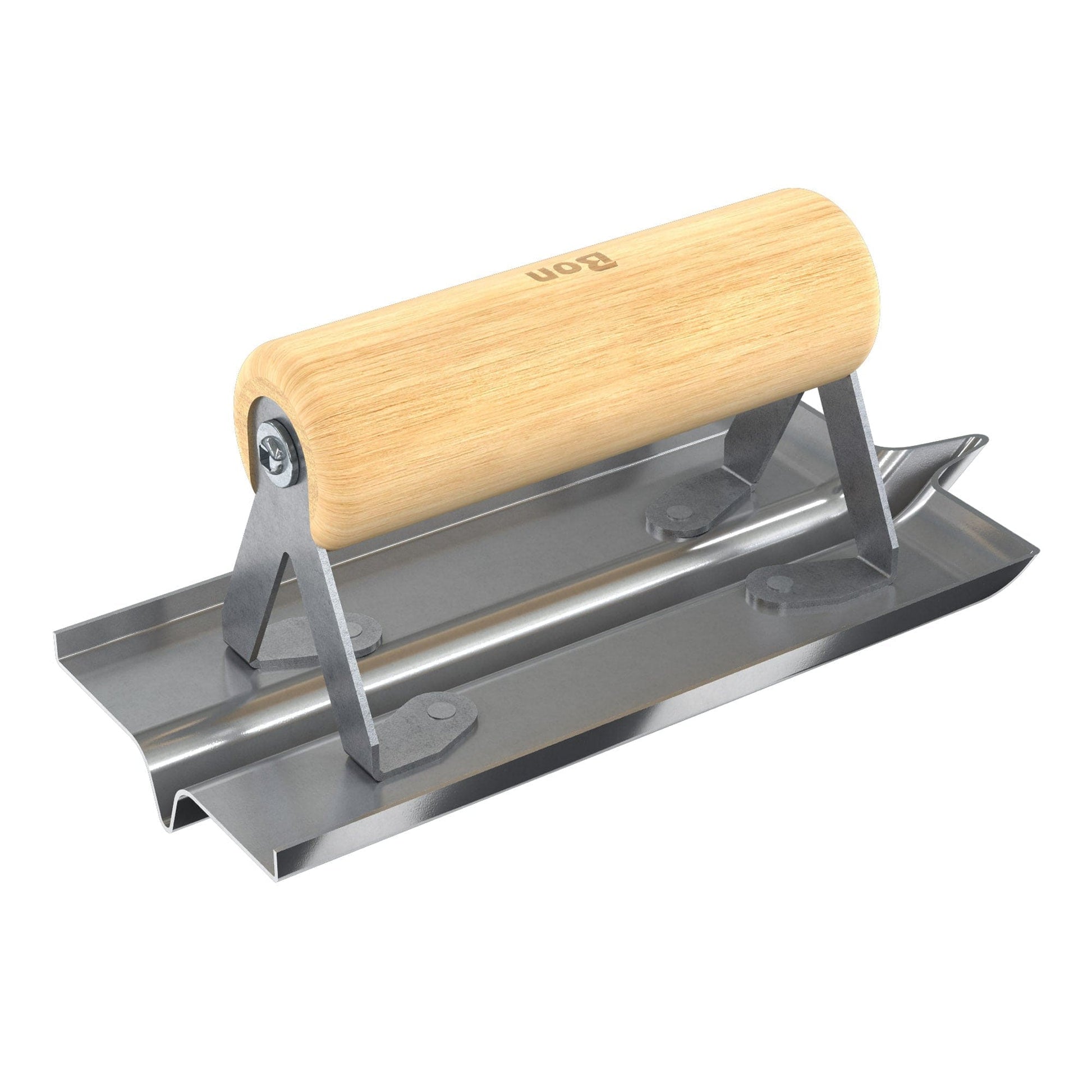Bon Tool Stainless Steel Hand Concrete Groover - Wood Handle (82-228) - RHINOBUILD Bricklaying Tools