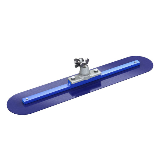 Bon Tool Round End Blue Steel Fresno with Locking All-Angle Bracket - RHINOBUILD Bricklaying Tools