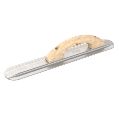 Bon Tool Round End Magnesium Float - Wood Handle - RHINOBUILD Bricklaying Tools