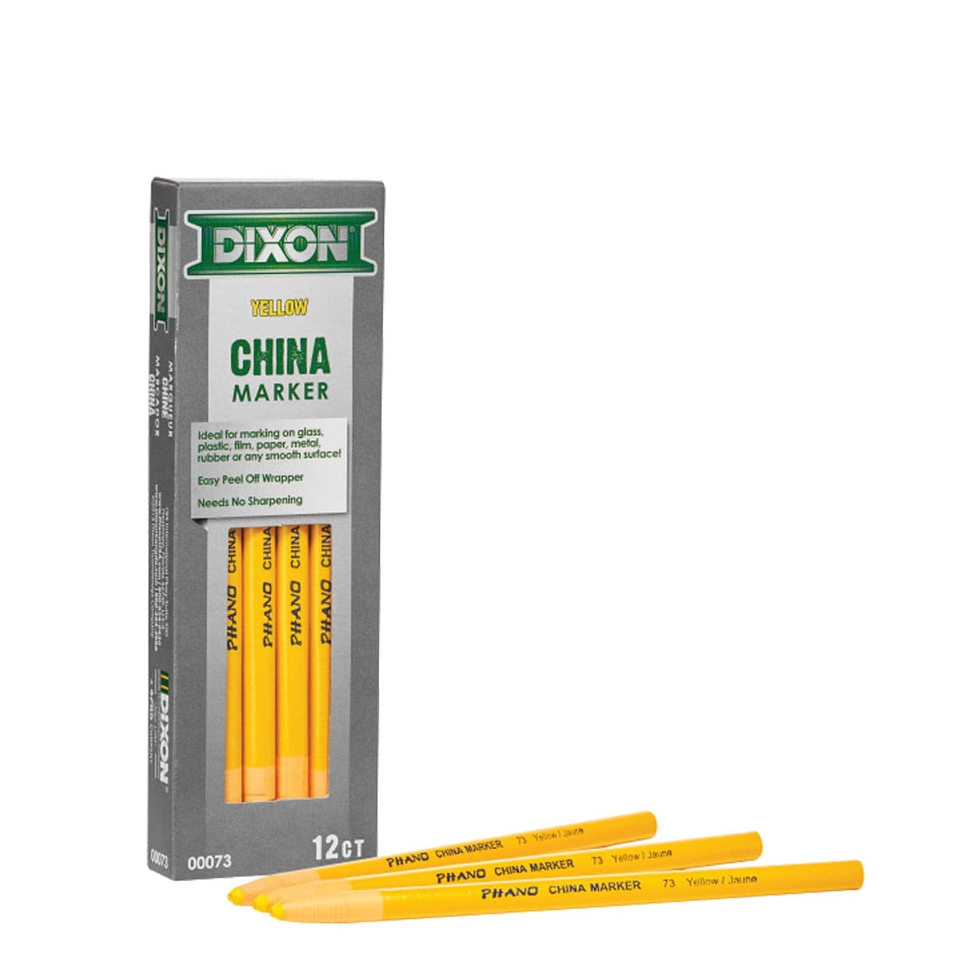 Dixon China Marker - Yellow 84-281 (Single Pencil) - RHINOBUILD Bricklaying Tools