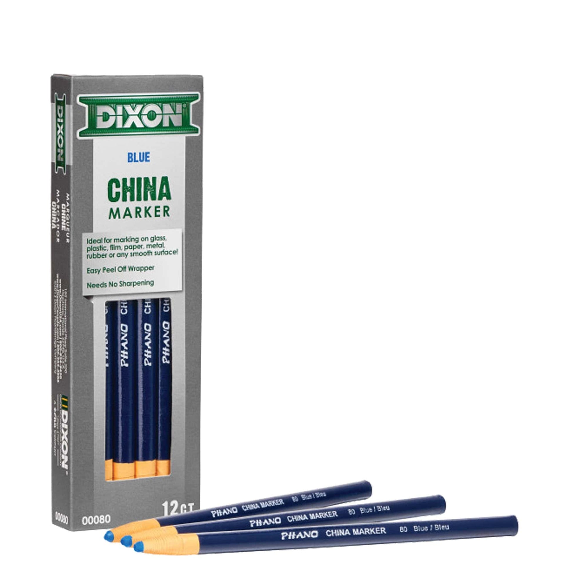 Dixon China Marker - Blue 84-284 (Single Pencil) - RHINOBUILD Bricklaying Tools