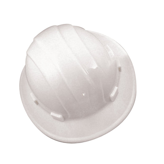 Bon Tool Hard Hat - Full Brim - White (84-534) - RHINOBUILD Bricklaying Tools