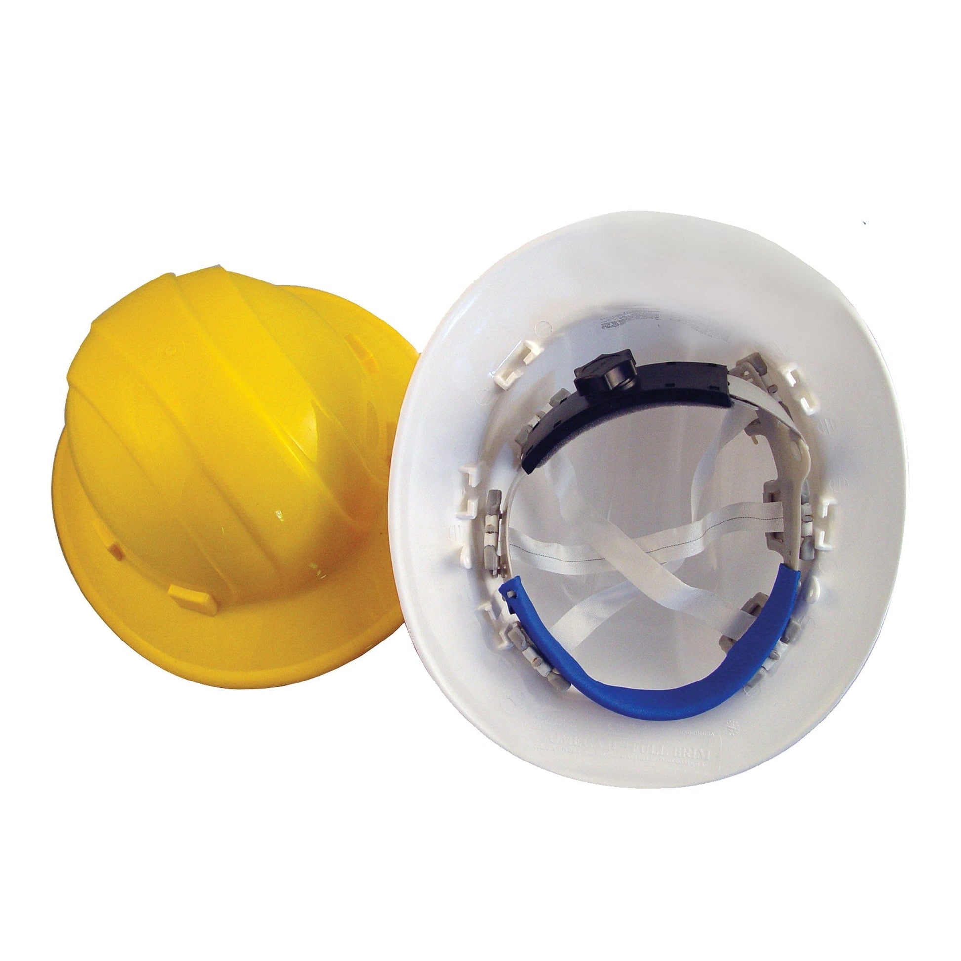 Bon Tool Hard Hat - Full Brim - White W/Ratchet (84-536) - RHINOBUILD Bricklaying Tools