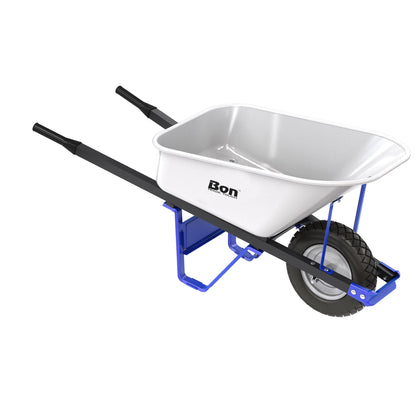 Bon Tool Trade Tough Steel Tray Wheel Barrow - RHINOBUILD Bricklaying Tools