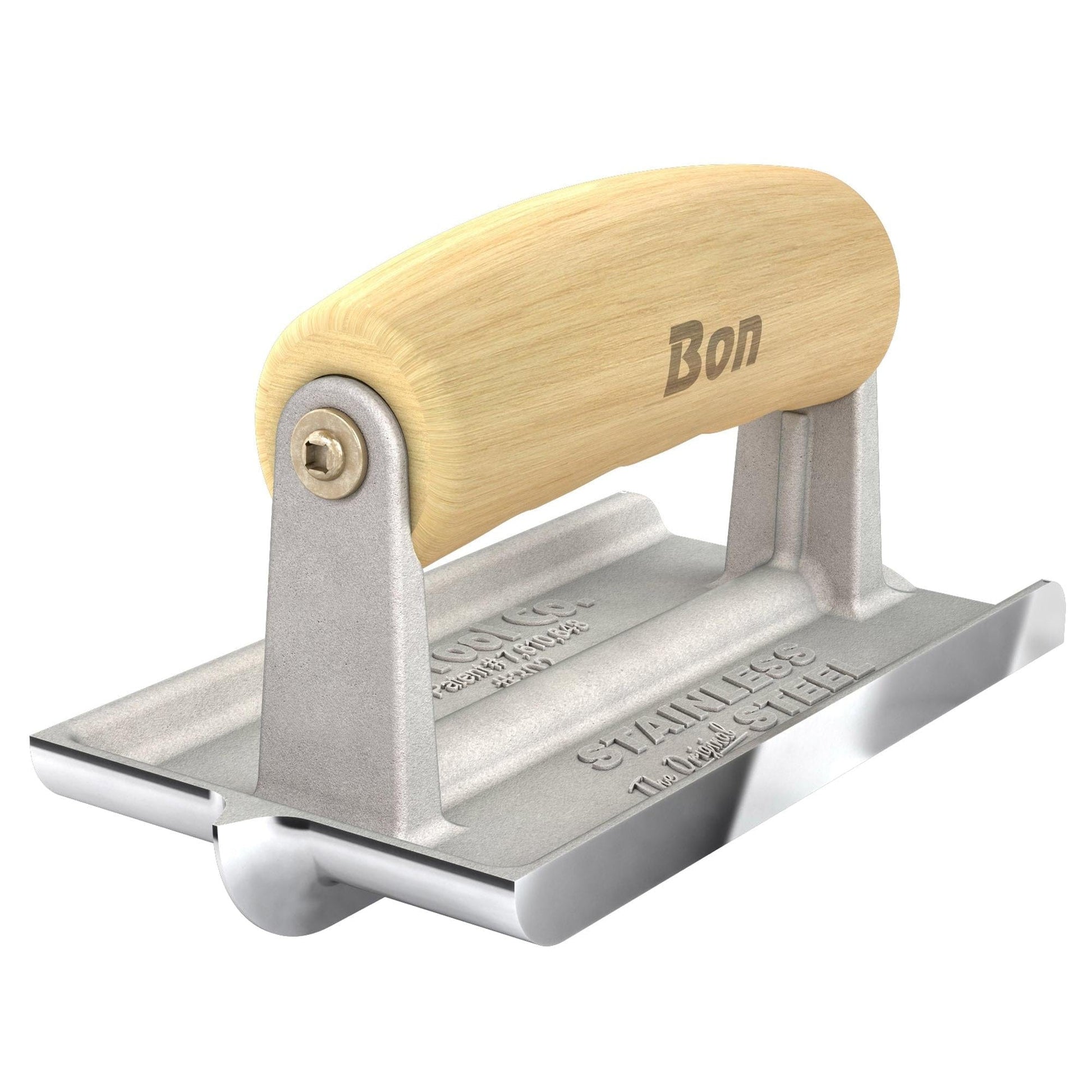 Bon Tool Stainless Steel Bullet™ Groover - Wood Wave Handle (89-302) - RHINOBUILD Bricklaying Tools