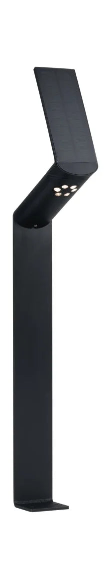 Outdoor Solar Bollard Light Ilias IP44 3000K 100lm Motion Sensor