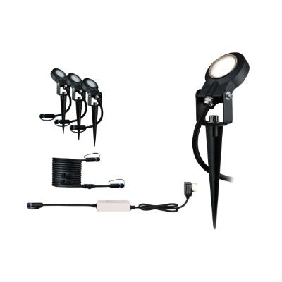 Outdoor Plug & Shine LED Garden Spotlight Sting Set