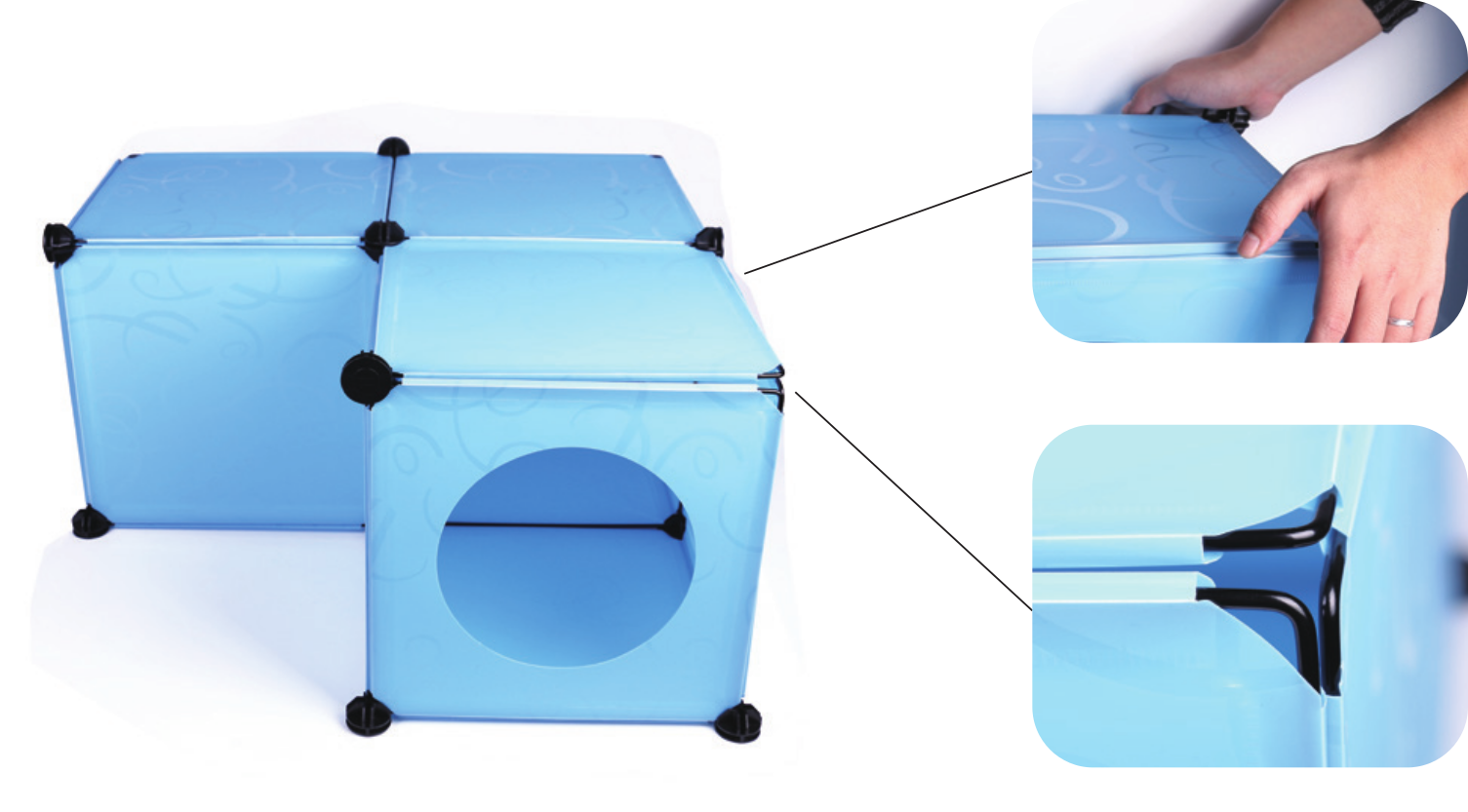 Kitty Cubby – Parts – Half-Snap White Ball - Best4Trade-Retail PETS