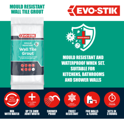 Evo-Stik Wall Tile Grout - Mould Resistant