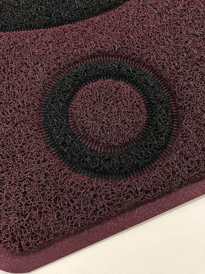 Geo Circle Spaghetti Doormat 90x60cm - Purple