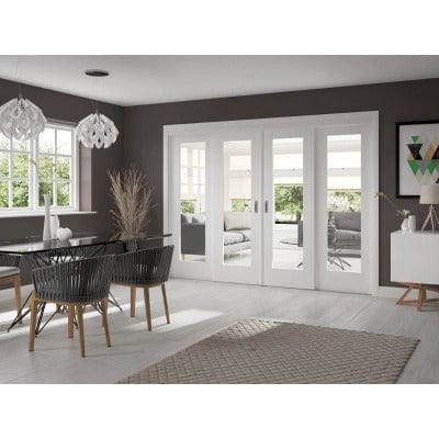White Sliding Door Frame - 2pcs (includes hardware kit) 3500mm - XL Joinery