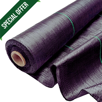Weed Control Fabric Roll 50m² 100gsm – Heavy Duty Garden Weed Membrane