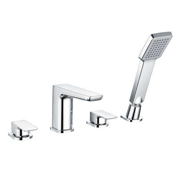 Alto 4 Tap Hole Chrome Bath Shower Mixer - Aqua Bathrooms