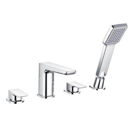 Alto 4 Tap Hole Chrome Bath Shower Mixer - Aqua Bathrooms