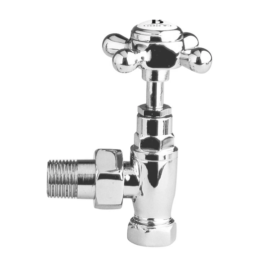 Angled Crosshead Radiator Valve (Pair) - Bayswater