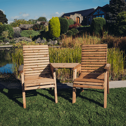 Churnet Valley Love Seat Angled - Churnet Valley