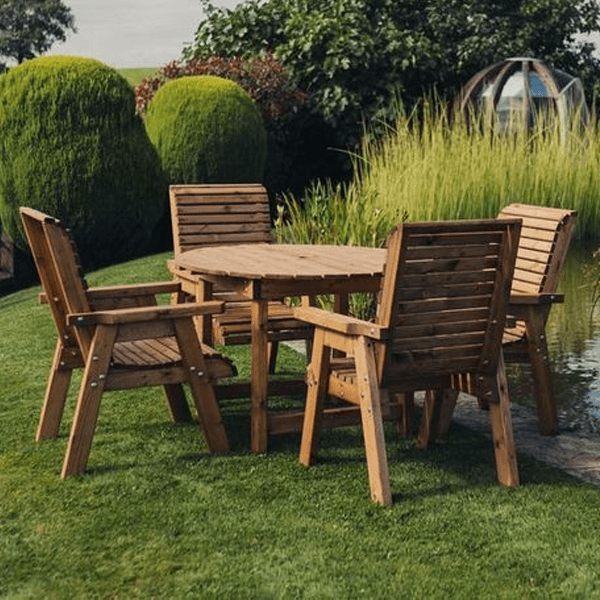 Churnet Valley 4 Seater Round 4 Chairs - Churnet Valley