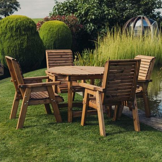 Churnet Valley 4 Seater Round 4 Chairs - Churnet Valley