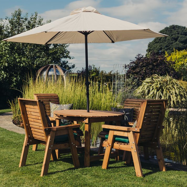 Churnet Valley 4 Seater Round 4 Chairs - Churnet Valley