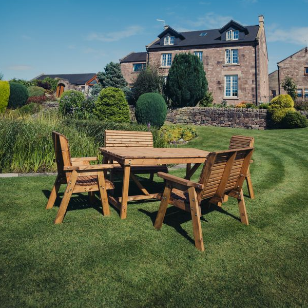 Churnet Valley 6 Seater Set 2 Chairs and 2 x Benches - Churnet Valley