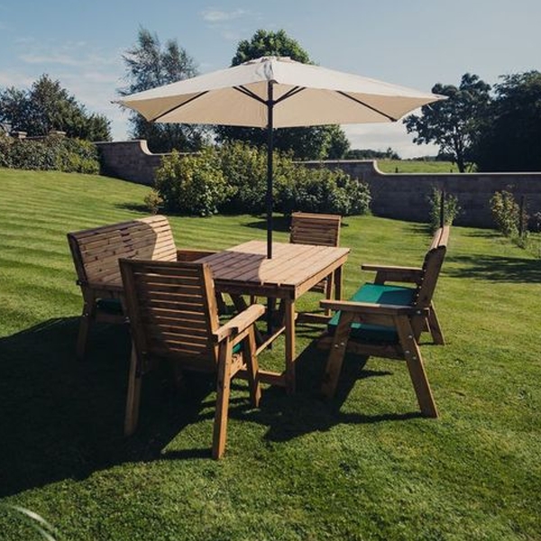 Churnet Valley 8 Seat Set 2 Chairs and 2 x 3 Seat Benches - Churnet Valley