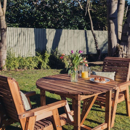 Churnet Valley 2 Seat Round Table Set 2 Chairs - Churnet Valley