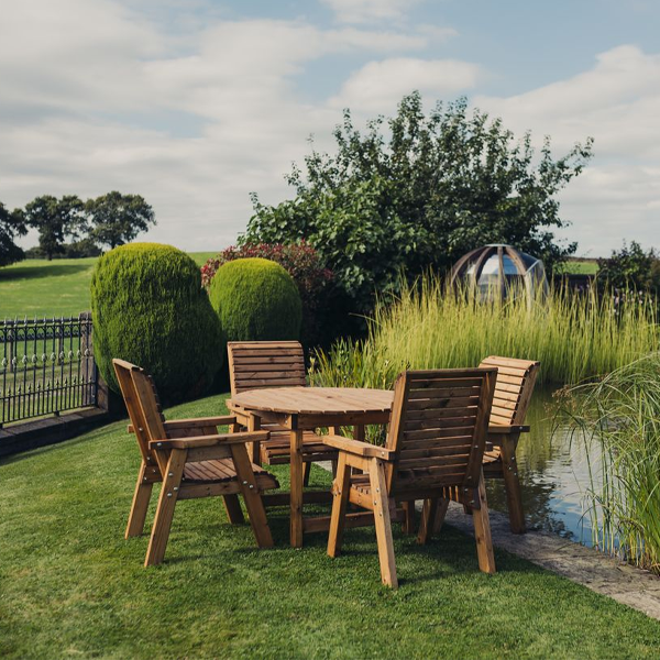 Churnet Valley 4 Seater Round 4 Chairs - Churnet Valley