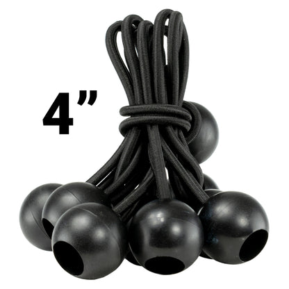 Black/Silver L-Grade Tarpaulin with Bungee Balls (Black) - Best4Trade-Retail Tarpaulins