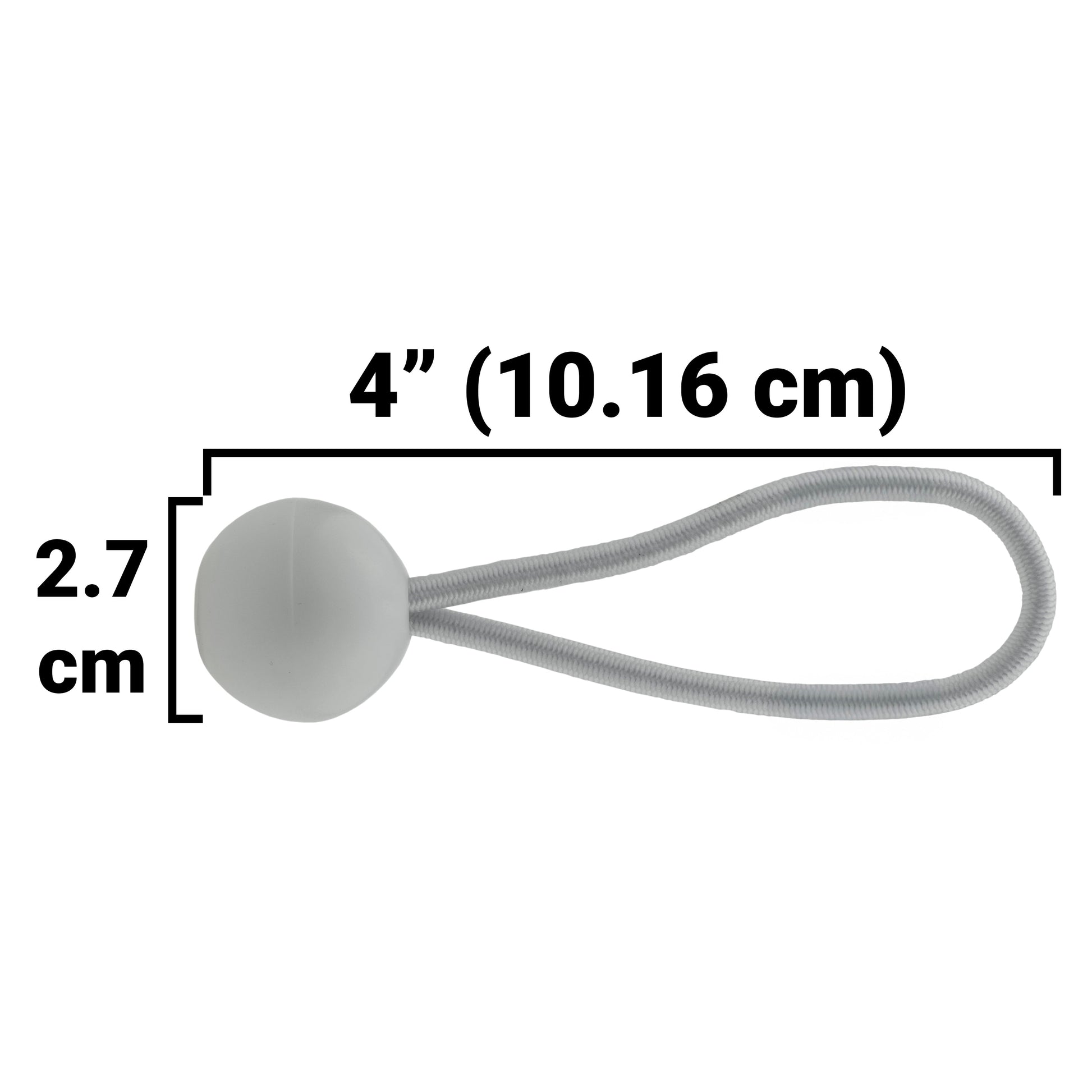 Grey S-Grade Tarpaulin with 20 x 4" Bungee Balls (White) - Best4Trade-Retail Tarpaulins