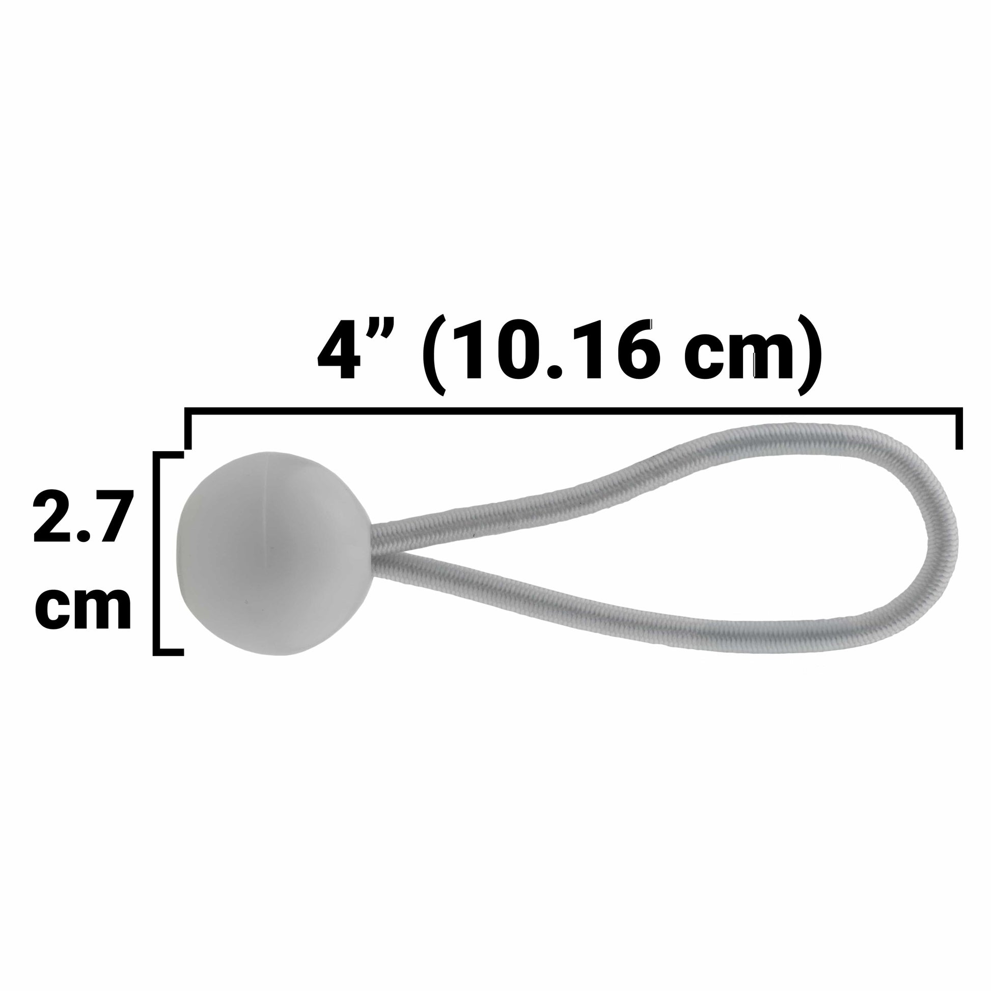 Silver XL-Grade Tarpaulin with 20 x 4" Bungee Balls (White) - Best4Trade-Retail Tarpaulins