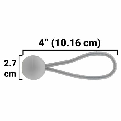 Silver XL-Grade Tarpaulin with 20 x 4" Bungee Balls (White) - Best4Trade-Retail Tarpaulins