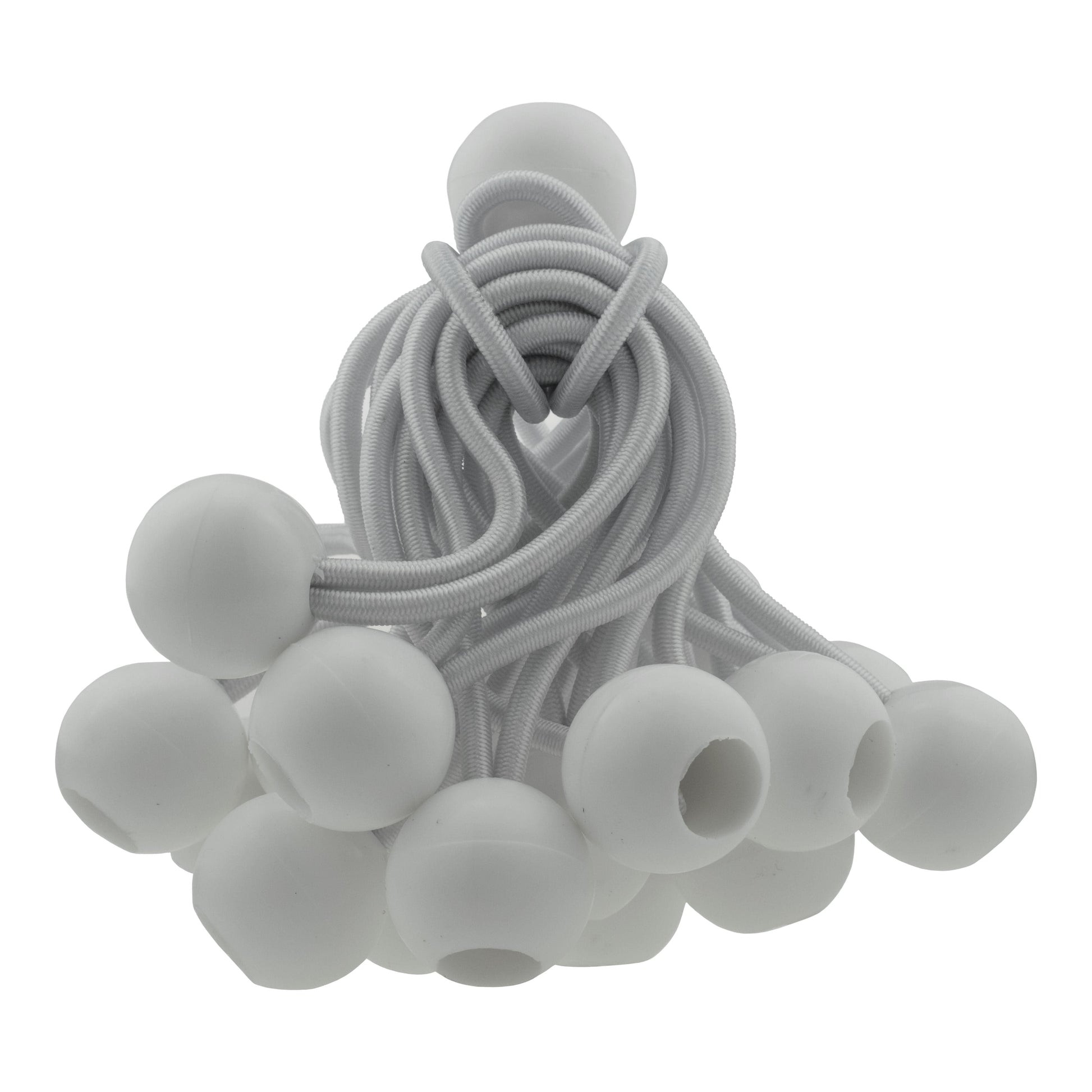 Silver XL-Grade Tarpaulin with 20 x 4" Bungee Balls (White) - Best4Trade-Retail Tarpaulins