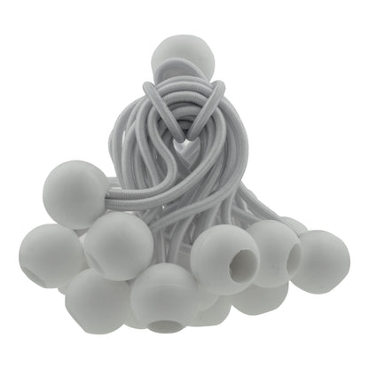 Silver XL-Grade Tarpaulin with 20 x 4" Bungee Balls (White) - Best4Trade-Retail Tarpaulins