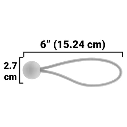 Blue S-Grade Tarpaulin with 20 x 6" Bungee Balls (White) - Best4Trade-Retail Tarpaulins