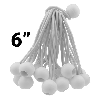 Green M-Grade Tarpaulin with 20 x 6" Bungee Balls (White) - Best4Trade-Retail Tarpaulins