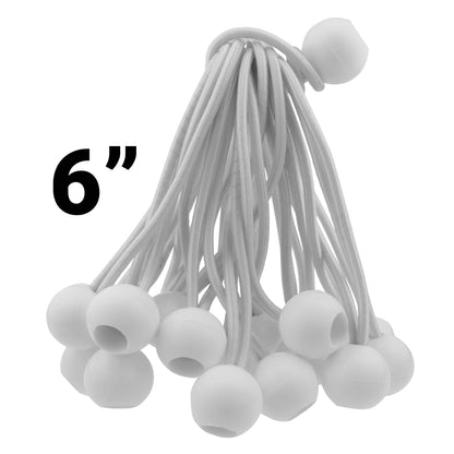 Green/Brown L-Grade Tarpaulin with 20 x 6" Bungee Balls (White) - Best4Trade-Retail Tarpaulins