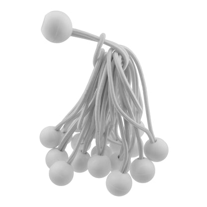 Green M-Grade Tarpaulin with 20 x 6" Bungee Balls (White) - Best4Trade-Retail Tarpaulins