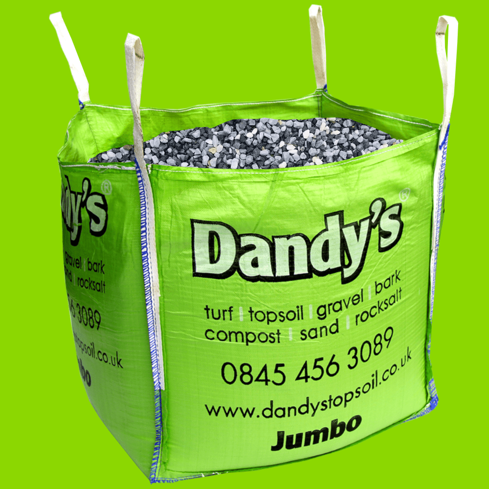 Black Ice Gravel Chippings - Dandy's Topsoil & Landscape Supplies Gravel, Slate & Aggregates