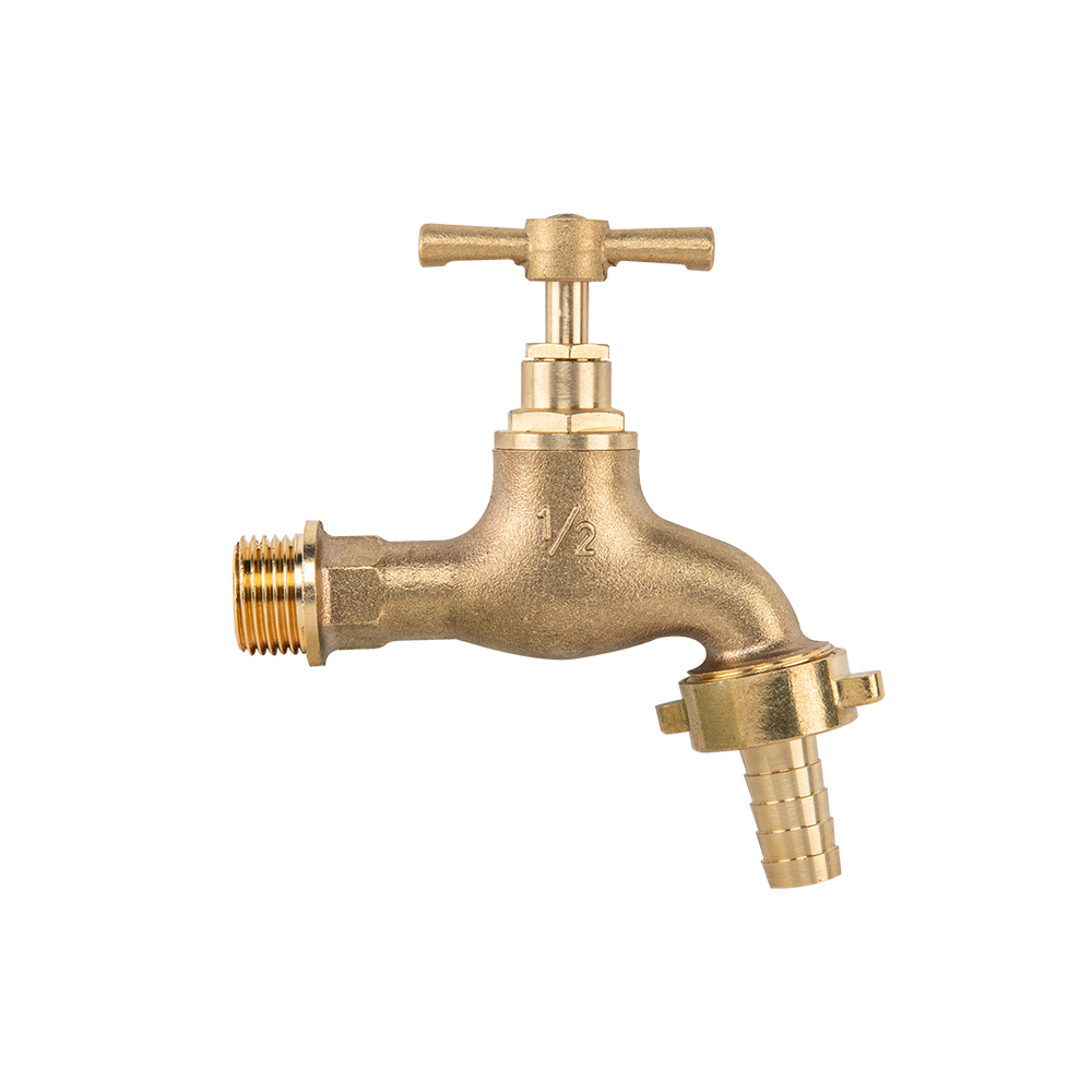 Garden Bib Brass 1/2" BSPM Inlet and 3/4" Outlet With 1/2" Hose Barb - Best4Trade-Retail Garden watering