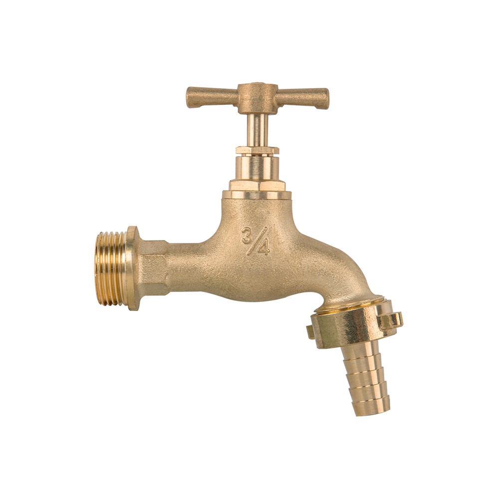Garden Bib Brass 3/4" BSPM Inlet and 3/4" Outlet With 1/2" Hose Barb - Best4Trade-Retail Garden watering