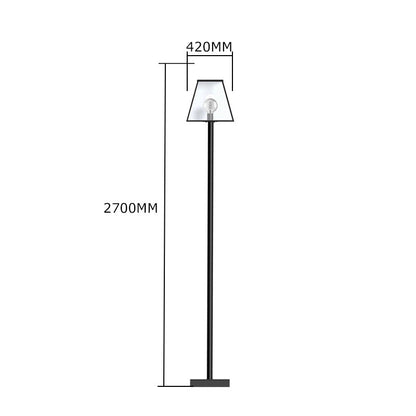 Contemporary lamp post in galvanised steel 2.7m (BR01)
