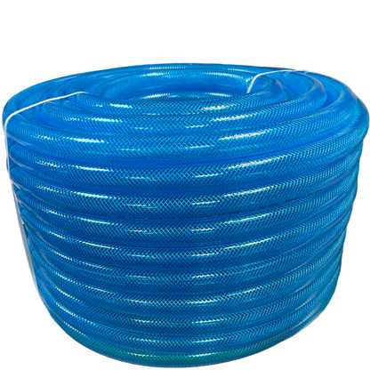 Braided Fuel Hose Blue Transparent PVC 25mm*2.6mm - Best4Trade-Retail Tech Hose & Fittings