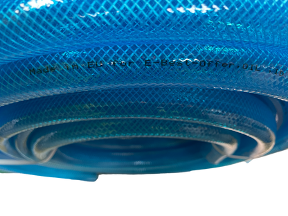 Braided Fuel Hose Blue Transparent PVC 19mm*2.1mm - Best4Trade-Retail Tech Hose & Fittings